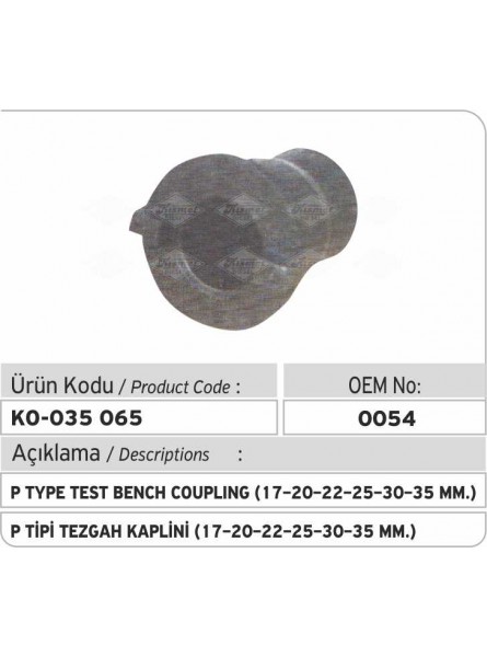 0054 P Тип Соединение Стенда Испытания (17-20-22-25-30-35 mm)
