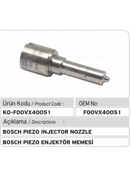 F00VX40051 Распылитель форсунки Bosch Piezo