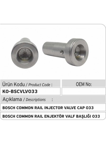 Крышка клапана 033 форсунки Bosch Common Rail