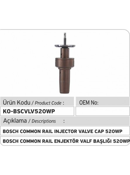 Крышка клапана 520WP форсунки Bosch Common Rail