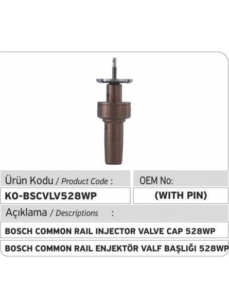 Крышка клапана 528WP форсунки Bosch Common Rail