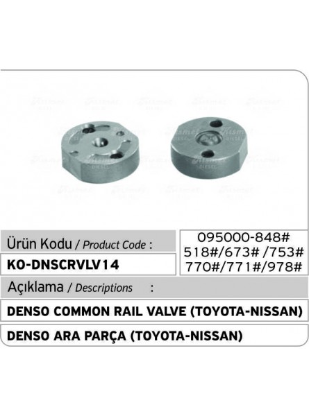 Denso Common Rail Клапан (Toyota-Nissan 095000-848#518#673#753#770#771#978#)