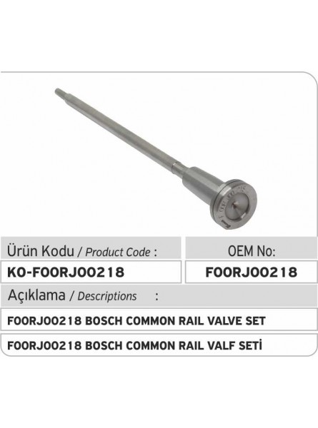 F00RJ00218 BOSCH COMMON RAIL КОМПЛЕКТ КЛАПАНА 