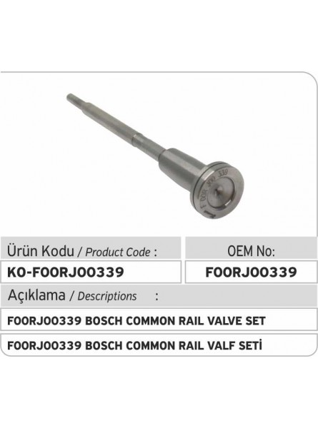 F00RJ00339 BOSCH COMMON RAIL КОМПЛЕКТ КЛАПАНА 