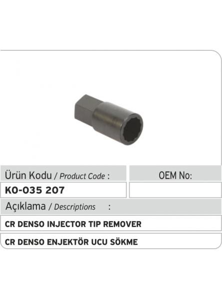 Инструмент для удаления типа инжектора Denso Common Rail