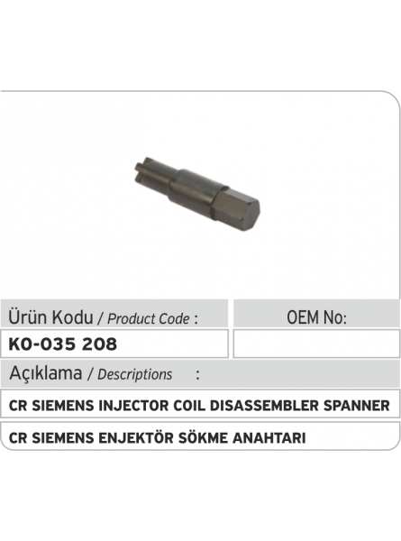 Инструмент для удаления наконечника форсунки Siemens Common Rail