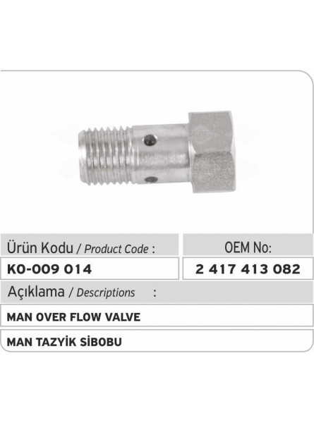 Перепускной клапан 2417413082 Man