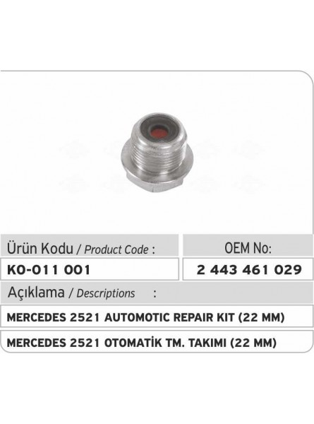 Автоматический ремкомплект 2443461029 Mercedes 2521 (22мм) 