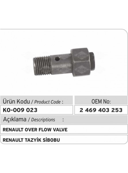 Перепускной клапан 2469403253 Renault