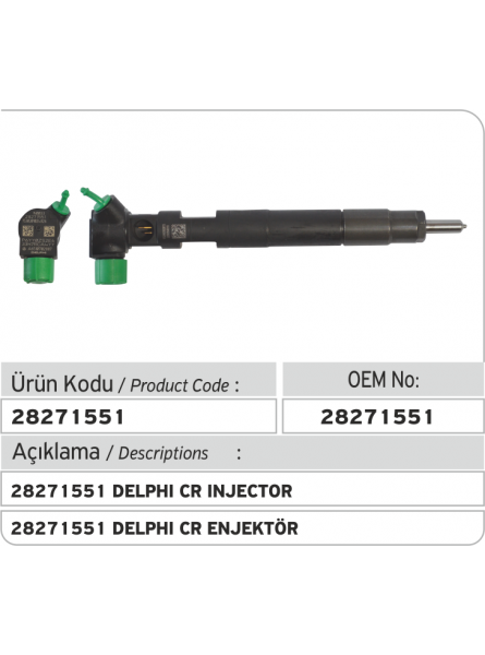 ФОРСУНКА 28271551 Delphi Common Rail 