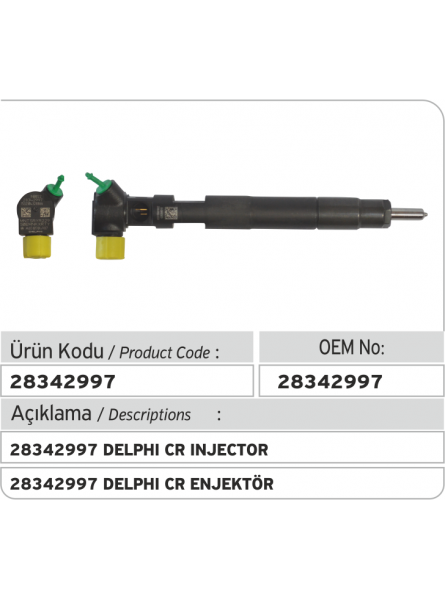 ФОРСУНКА 28342997 Delphi ( mercedes sprinter)