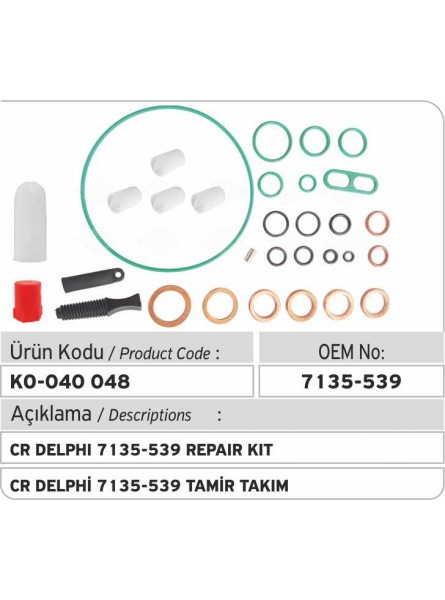 РЕМКОМПЛЕКТ НАСОСА 7135-539 Delphi Common Rail