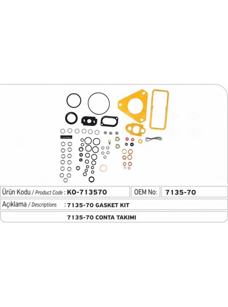 Комплект прокладок 7135-70 Delphi