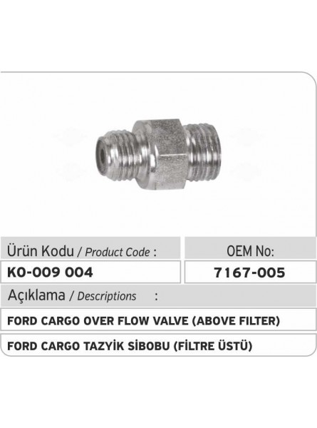 Перепускной клапан 7167-005 Ford Cargo