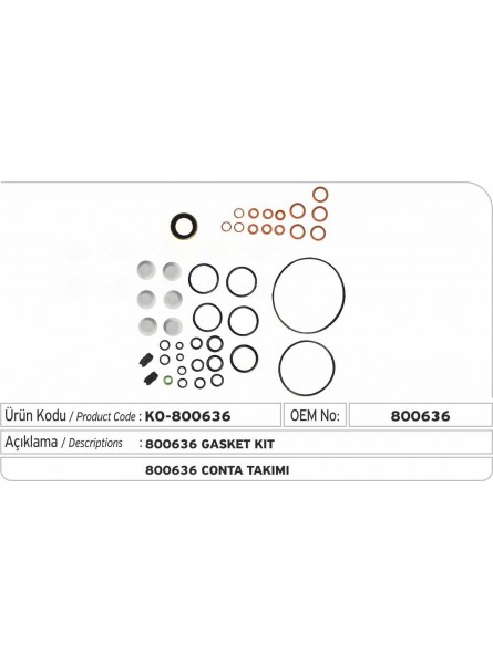 Комплект прокладок 800636