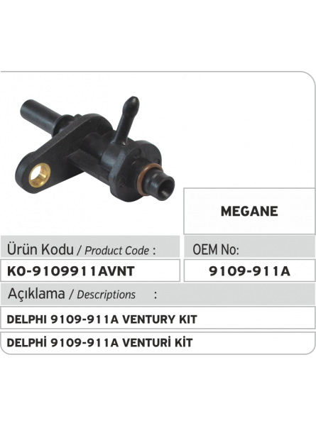 Клапан обратки Delphi 9109-911A