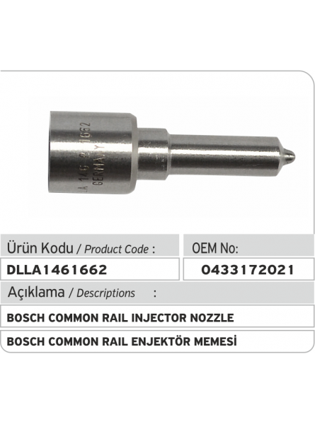 0433172021 BOSCH РАСПЫЛИТЕЛЬ DLLA146P1662