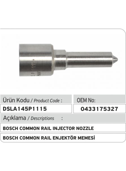 0433175327 РАСПЫЛИТЕЛЬ ФОРСУНКИ Bosch DSLA145P1115