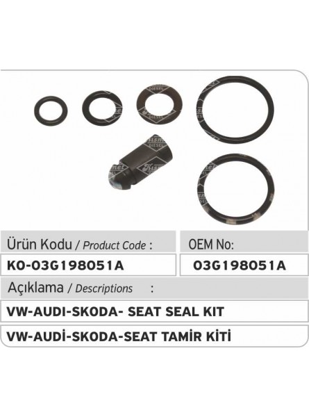 Комплект уплотнения VW-Audi-Skoda-Seat 