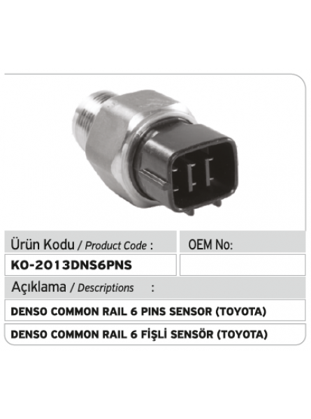 ДАТЧИК (Toyota 6-контактный) 49900-6081 Denso Common Rail 