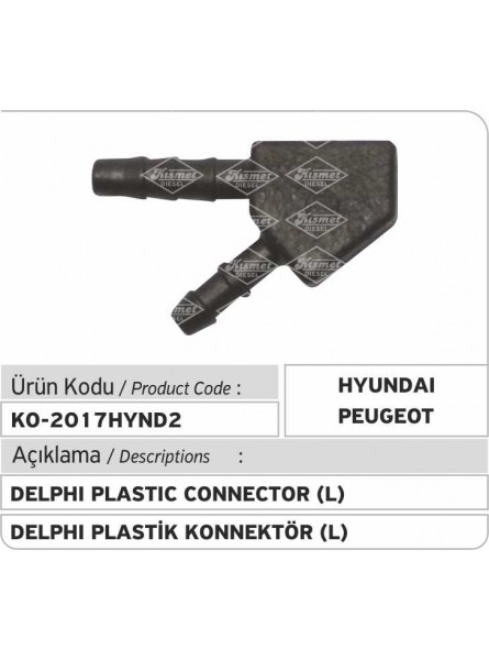 Пластиковый соединитель Delphi (L) Hyundai / Peugeot 