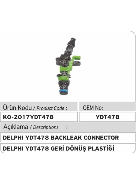 Соединитель обратки Delphi YDT478