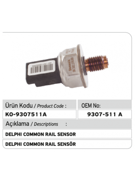 ДАТЧИК 9307-511A Delphi Common Rail 