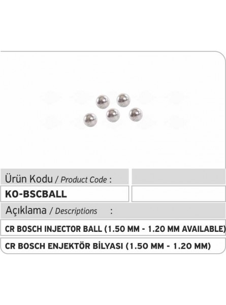 BOSCH COMMON RAIL ШАРИКИ ФОРСУНКИ (1.20 - 1.50 MM)