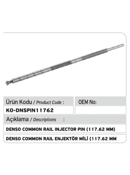 ШТИФТ ФОРСУНКИ 117.62 mm Denso Common Rail 