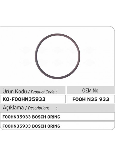 Резиновое кольцо F00HN35933 Bosch