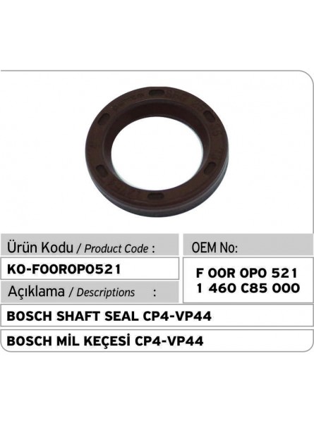 1460C85000 - F00R0P0521 Уплотнение вала Bosch CP4-VP44 