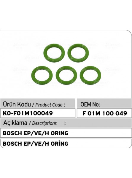 F01M100049 Bosch УПЛОТНИТЕЛЬНОЕ КОЛЬЦО EP/VE/H НАСОСА