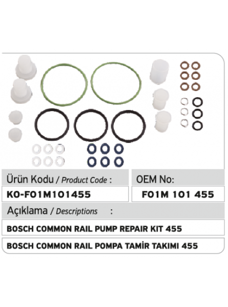 F01M101455 РЕМКОМПЛЕКТ НАСОСА Common Rail 