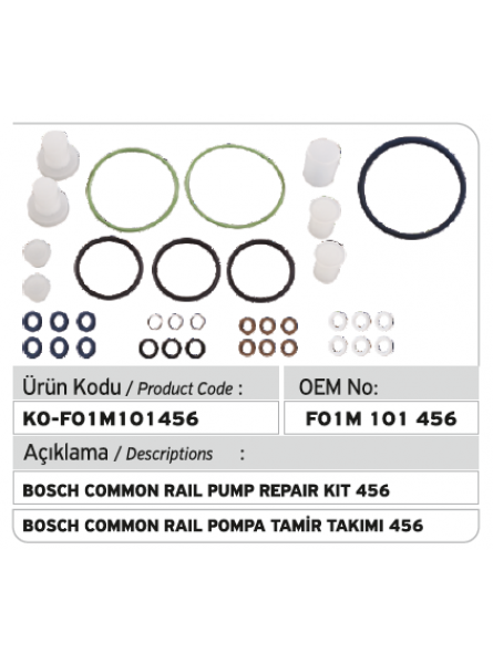 F01M101456 РЕМКОМПЛЕКТ НАСОСА Common Rail 