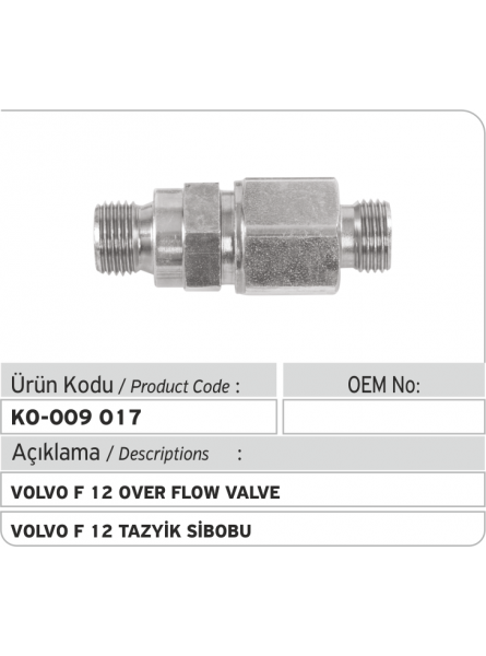 Перепускной клапан Volvo F12