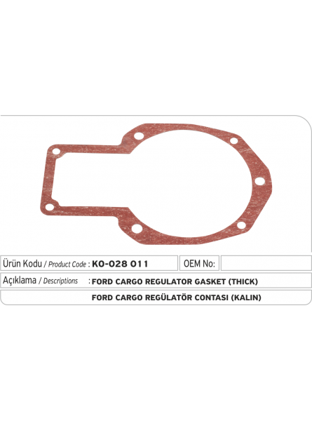 Прокладка регулятора Ford Cargo (плотный) ) 