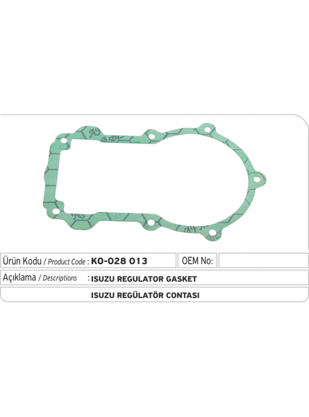 Прокладка регулятора Isuzu