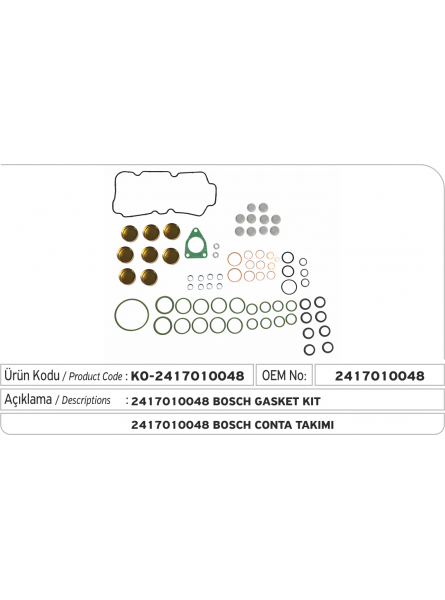 Комплект прокладок 2417010048 Bosch