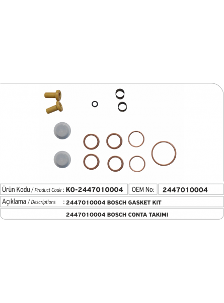 Комплект прокладок 2447010004 Bosch